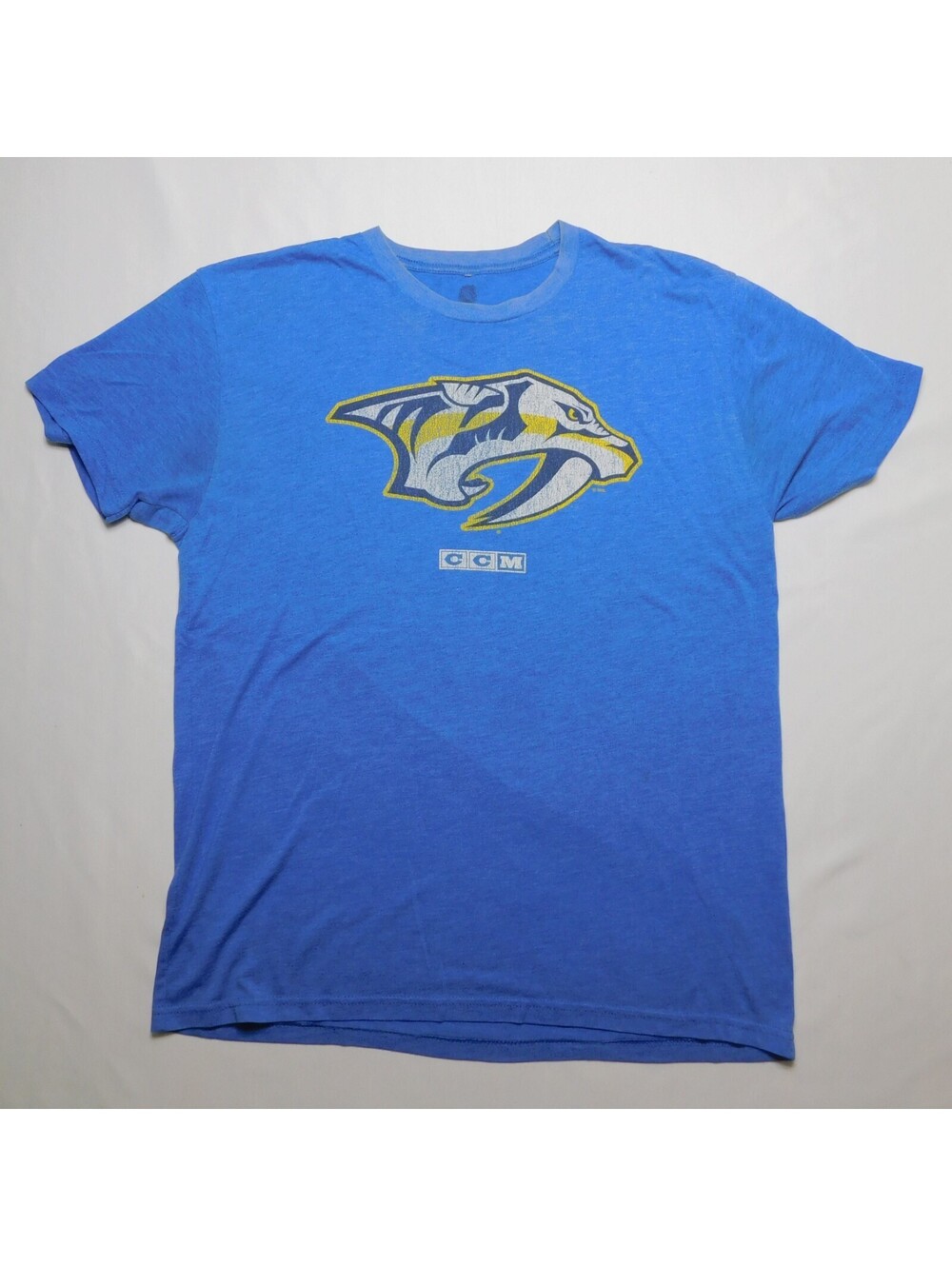 CCM Nashville Predators Shea Weber Shirt Large L Blue NHL Hockey Player Graphic